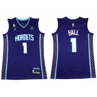 Charlotte Hornets #1 LaMelo Ball Purple Swingman Jersey