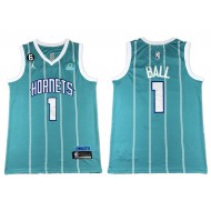 Charlotte Hornets #1 LaMelo Ball Light Blue Swingman Jersey