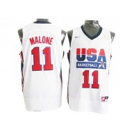 1992 Olympic USA Basketball Dream Team #11 Karl Malone Jersey - Navy/White