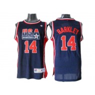 1992 Olympic USA Basketball Dream Team #14 Charles Barkley Jersey - Navy/White