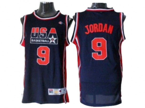 1992 Olympic USA Basketball Dream Team #9 Michael Jordan Jersey - Navy/White