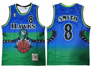 M&N Atlanta Hawks #8 Steve Smith Green 1996/97 Hardwood Classics Jersey