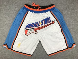 NBA 1997 All Star Game Just Don "NBA All Stars" White Basketball Shorts