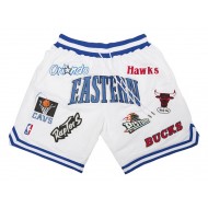 NBA Eastern Conference Just Don "Eastern" White Basketball Shorts