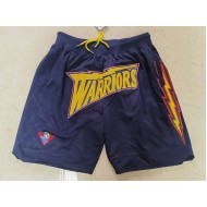 Golden State Warriors Just Don "Warriors" Navy Classic Basketball Shorts