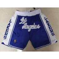 Los Angeles Lakers Just Don "Los Angeles" Blue Classic Basketball Shorts