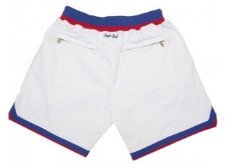 Washington Bullets Just Don "Bullets" White Basketball Shorts