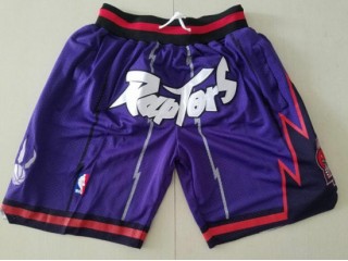 Toronto Raptors Just Don "Raptors" Purple Basketball Shorts