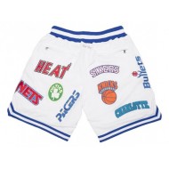 NBA Eastern Conference Just Don "Eastern" White Basketball Shorts