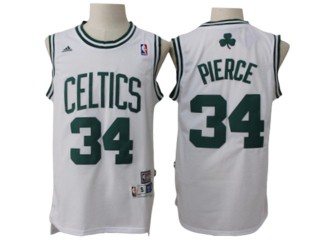 Boston Celtics #34 Paul Pierce White Hardwood Classics Jersey