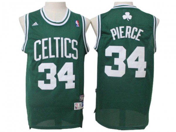 Boston Celtics #34 Paul Pierce Green Hardwood Classics Jersey