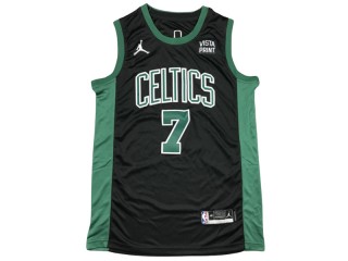 Boston Celtics #7 Jaylen Brown Black Swingman Jersey