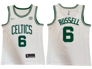 Boston Celtics #6 Bill Russell White Swingman Jersey