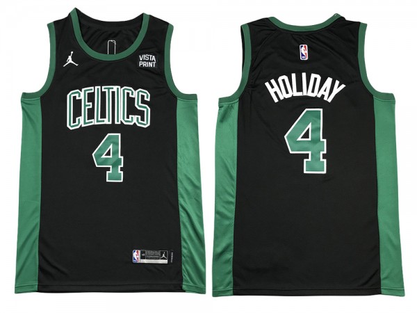 Boston Celtics #4 Jrue Holiday Black Swingman Jersey