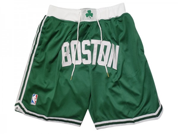 Boston Celtics "Boston" Green Basketball Shorts