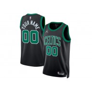 Custom Boston Celtics Black Statement Edition Swingman Jersey