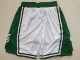 Boston Celtics White 75th Anniversary Basketball Shorts