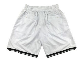 Brooklyn Nets White Basketball Shorts