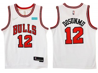 Chicago Bulls #12 Ayo Dosunmu White Swingman Jersey