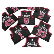 Chicago Bulls Black City Edition Fastbreak Replica Jersey