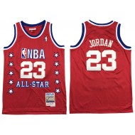 M&N Chicago Bulls #23 Michael Jordan Red 1989 ALL STAR Jersey