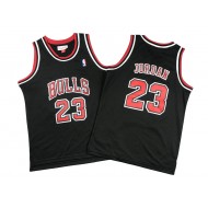 Chicago Bulls #23 Michael Jordan Black Throwback Jersey