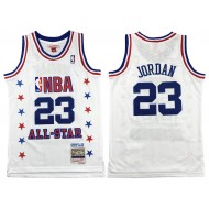 M&N Chicago Bulls #23 Michael Jordan 1989 All Star Jersey - White