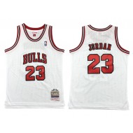 M&N Chicago Bulls #23 Michael Jordan White 1997/98 Hardwood Classic Jersey