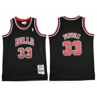 M&N Chicago Bulls #33 Scottie Pippen Black 1997/98 Hardwood Classics Jersey