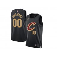 Custom Cleveland Cavaliers Black Statement Edition Jersey