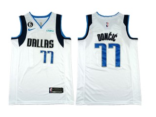 Dallas Mavericks #77 Luka Doncic White Association Edition Swingman Jersey