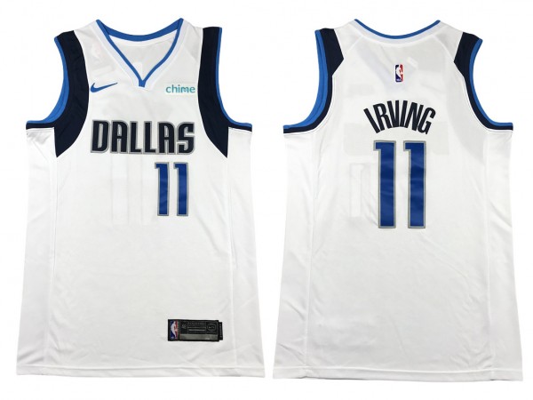 Dallas Mavericks #11 Kyrie Irving White Swingman Jersey