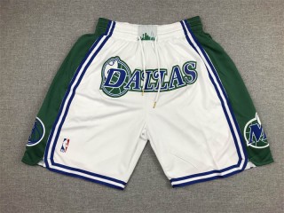 Dallas Mavericks White City Edition Shorts