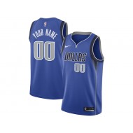 Custom Dallas Mavericks Blue Icon Edition Jersey