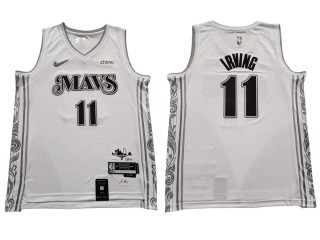 Dallas Mavericks #11 Kyrie Irving White 2024/25 City Edition Swingman Jersey