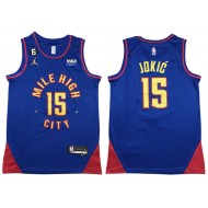 Denver Nuggets #15 Nikola Jokić 2022/23 Blue Statement Swingman Jersey