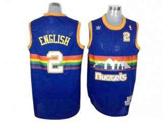 Denver Nuggets #2 Alex English Blue Hardwood Classic Jersey