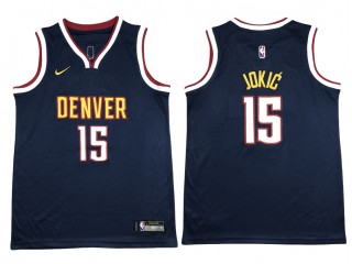 Denver Nuggets #15 Nikola Jokic Navy Swingman Jersey