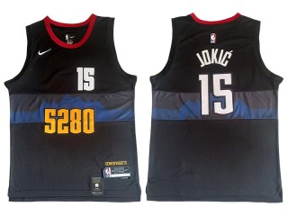 Denver Nuggets #15 Nikola Jokic Black 2023/24 City Edition Swingman Jersey