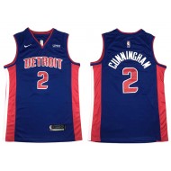 Detroit Pistons #2 Cade Cunningham Blue Swingman Jersey