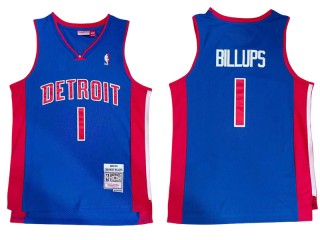 M&N Detroit Pistons #1 Chauncey Billups Blue 2003/04 Hardwood Classics Jersey