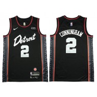 Detroit Pistons #2 Cade Cunningham Black 23/24 City Edition Swingman Jersey