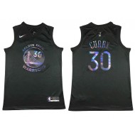 Golden State Warriors #30 Stephen Curry Black Rainbow Jersey