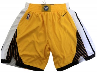 Golden State Warriors Yellow Basketball Shorts