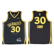 Golden State Warriors #30 Stephen Curry 2023/34 Black City Edition Swingman Jersey