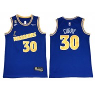 Golden State Warriors #30 Stephen Curry Blue 2022/23 Classic Edition Swingman Jersey