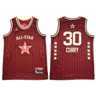 Golden State Warriors #30 Stephen Curry Red 2024 NBA All-Star Game Swingman Jersey