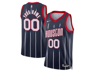 Custom Houston Rockets Navy 2022/23 City Edition Swingman Jersey