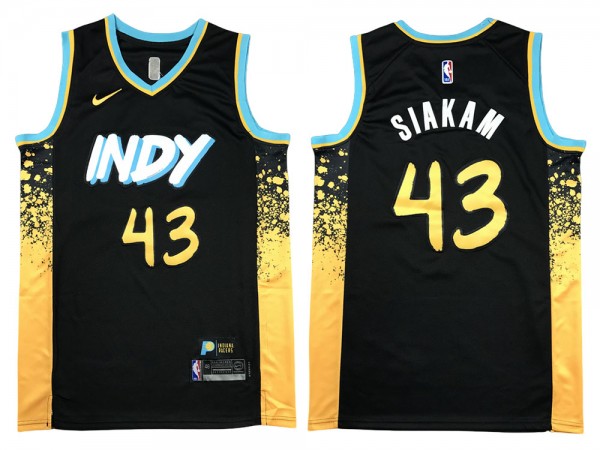 Indiana Pacers #43 Pascal Siakam Black 2023/24 City Edition Swingman Jersey	