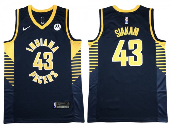 Indiana Pacers #43 Pascal Siakam Navy Swingman Jersey